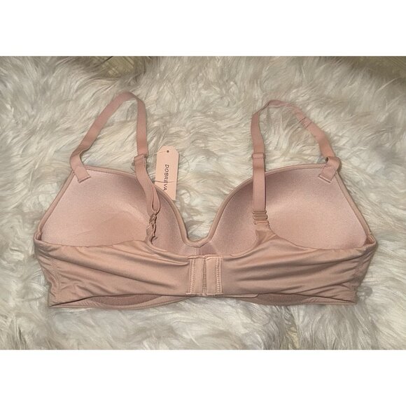 Dobreva Everyday Push Up Wireless Bra Padded Womens 34C Rose Beige F020B New Nwt - Picture 4 of 7